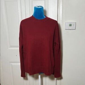 10 Crosby Derek Lam Women's Dark Red Cashmere Sweater